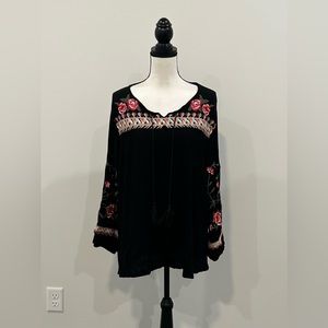 Boho Floral Blouse